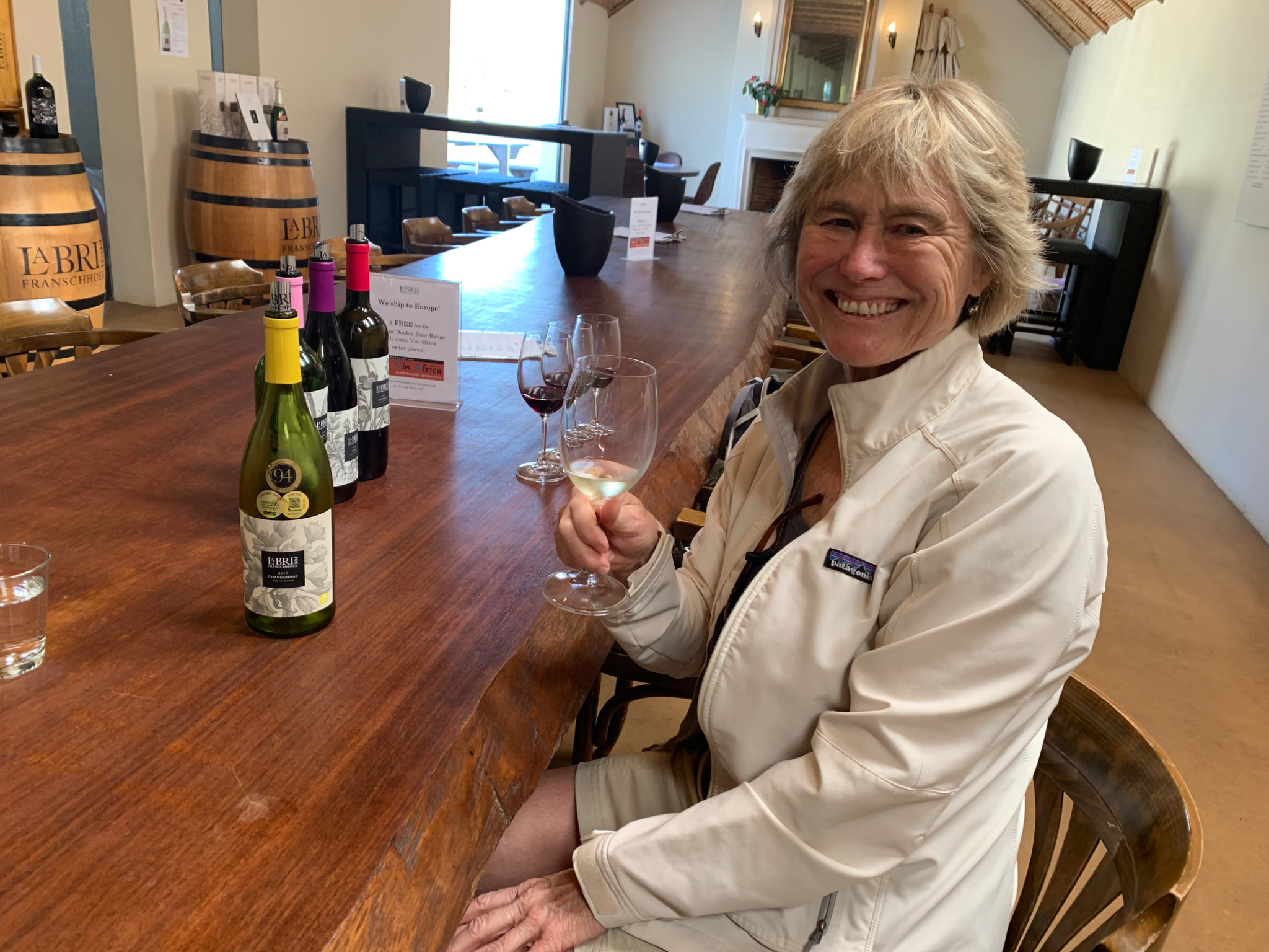 Me wine tasting at La Bri Winery